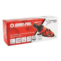 Smerigliatrice Levigatrice Pneumatica | Mandrino 6 mm | Pressione 6,3 Bar | Consumo d'Aria 113 Litri/min